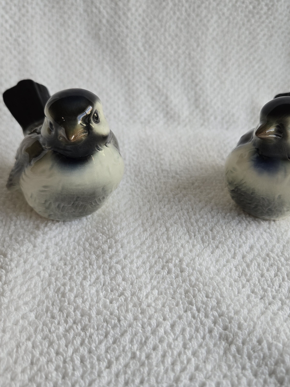 Porcelain GOEBEL Decorative Bird Figurine - Blue and White